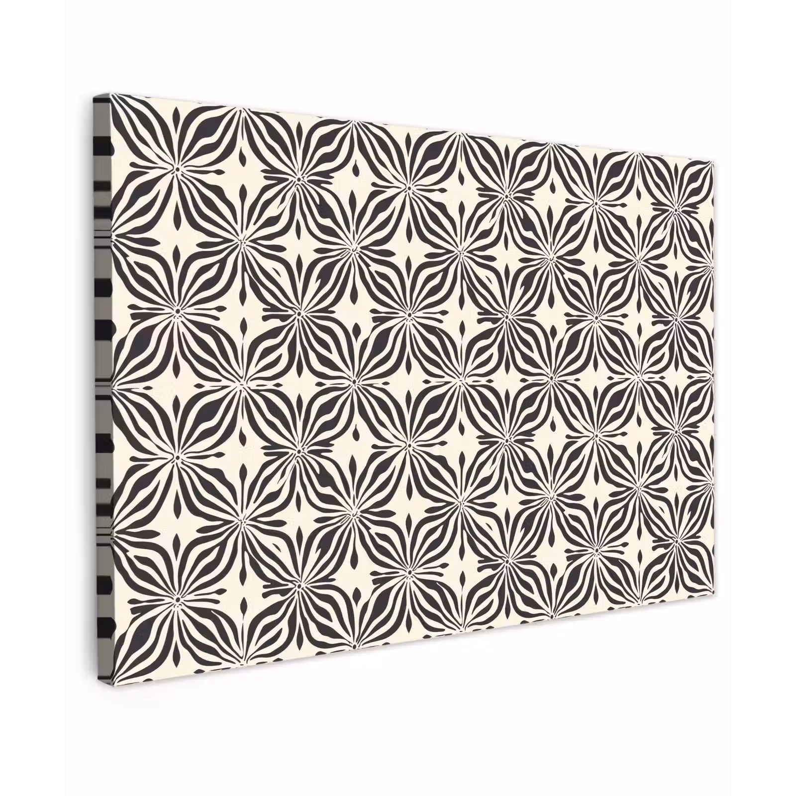 Canvas schilderij - Grafisch - Patroon - Zwart — 1