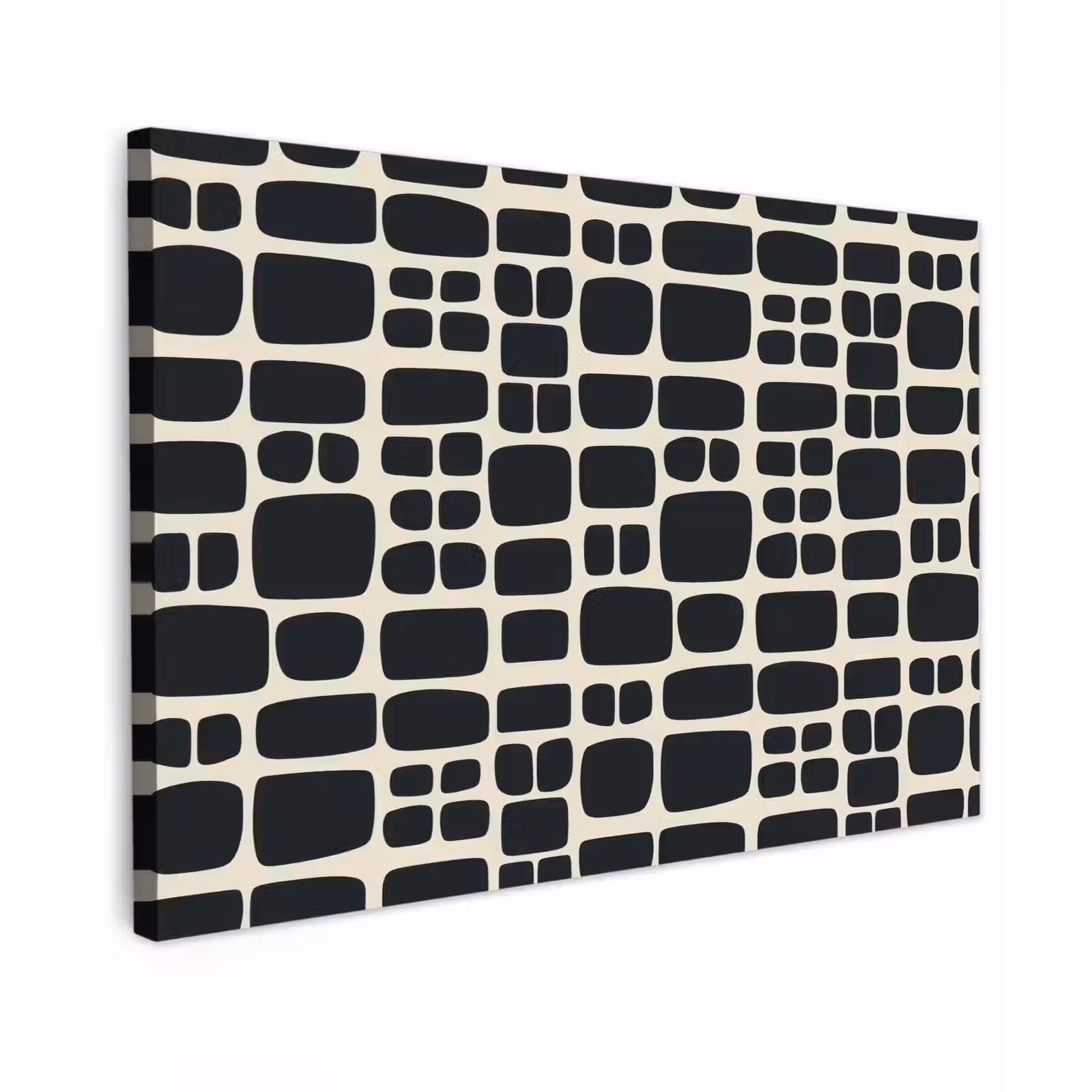 Canvas schilderij - Modern - Organisch - Zwart — 1