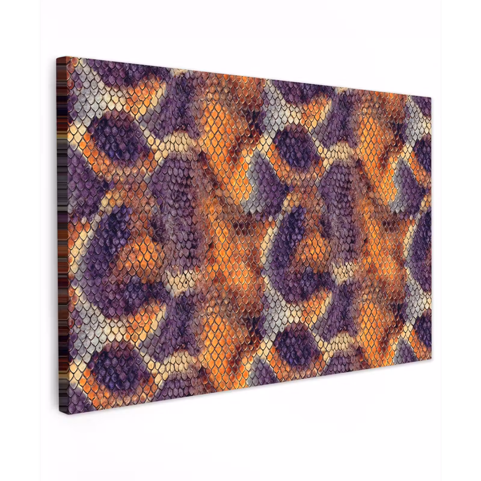 Canvas schilderij - Slang - Kleurrijk - Schubben — 1