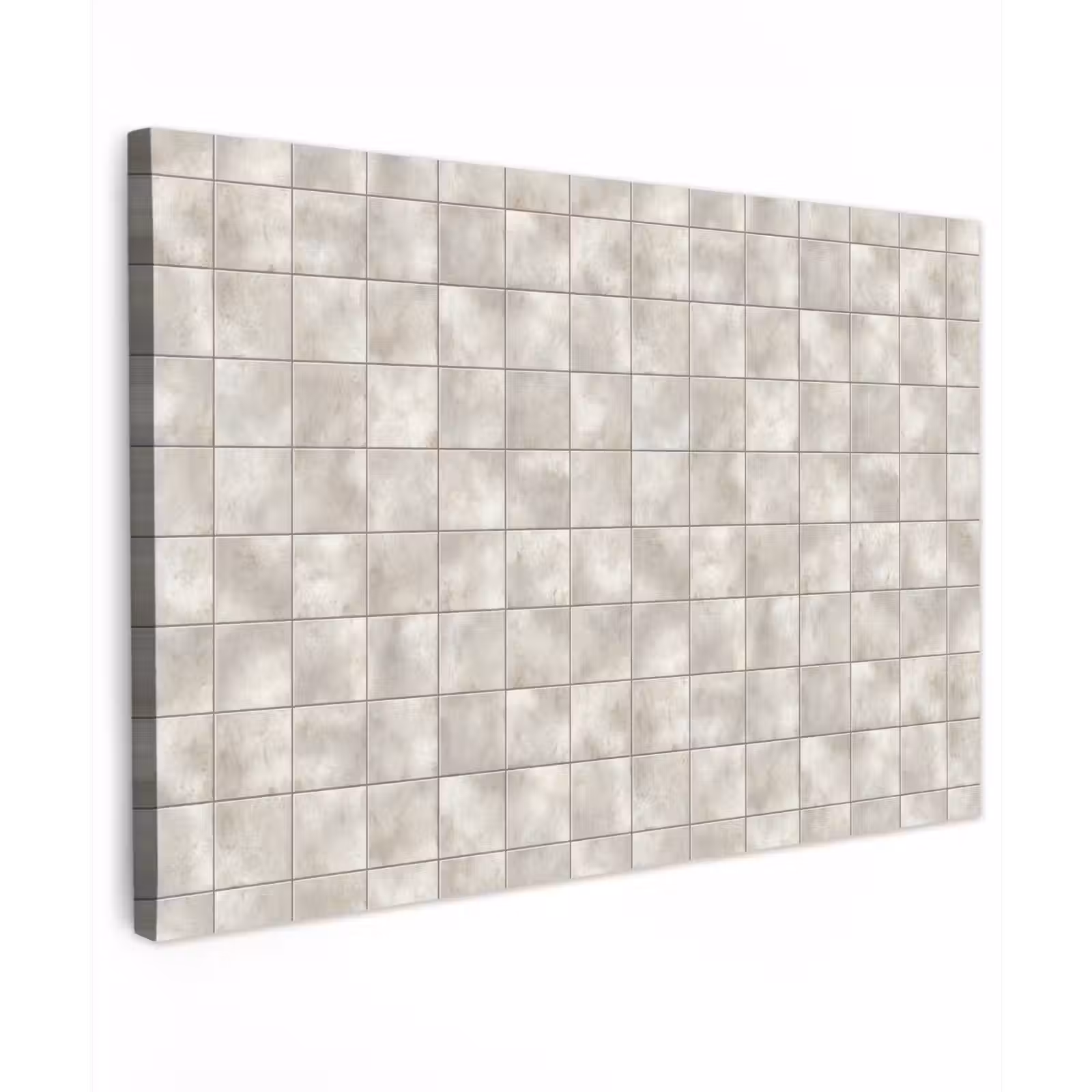 Canvas schilderij - Tegels - Natuurlijk - Grijs — 1