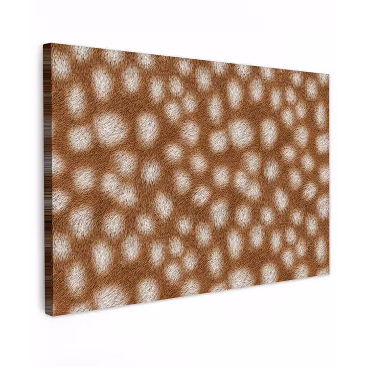 Canvas schilderij - Hert - Bruin - Vacht — 1