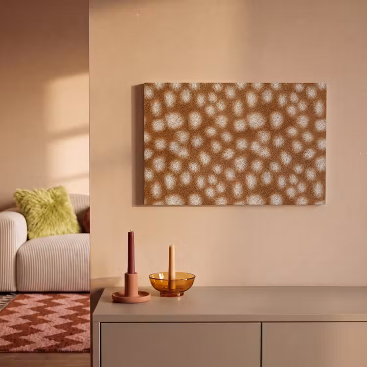Canvas schilderij - Hert - Bruin - Vacht — 2