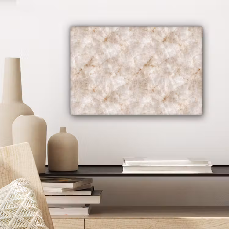 Canvas schilderij - Marmer - Patroon - Klassiek — 5