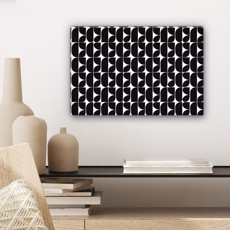 Canvas schilderij - Modern - Geometrisch - Zwart — 5
