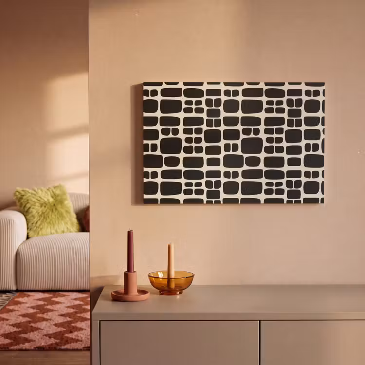 Canvas schilderij - Modern - Organisch - Zwart — 2