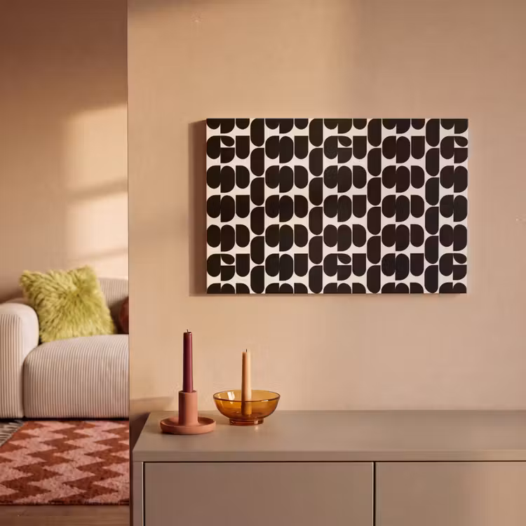 Canvas schilderij - Modern - Patroon - Zwart — 2