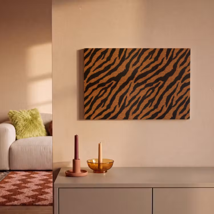 Canvas schilderij - Tijger - Zwart - Vacht — 2
