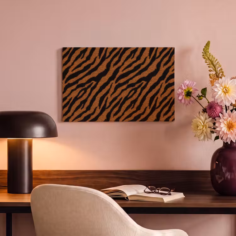 Canvas schilderij - Tijger - Zwart - Vacht — 4
