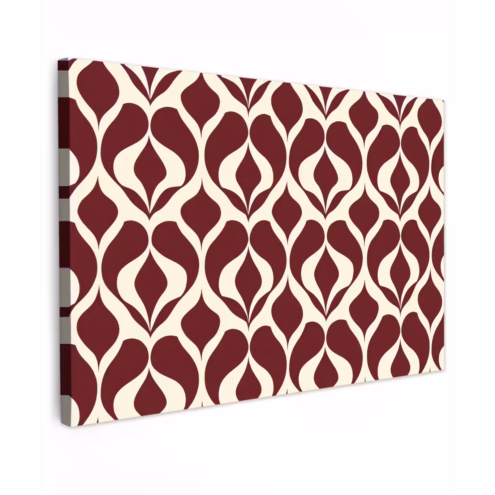 Canvas schilderij - Rood - Druppelpatroon - Grafisch — 1