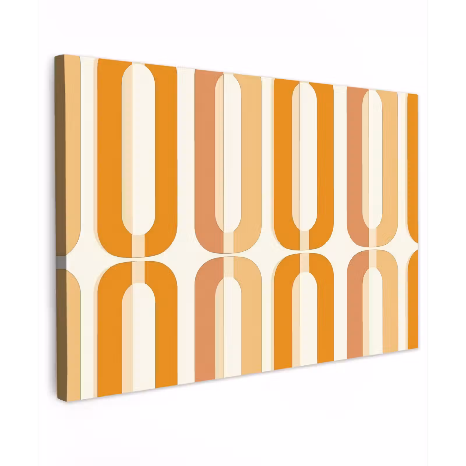 Canvas schilderij - U-vorm - Retro - Oranje — 1
