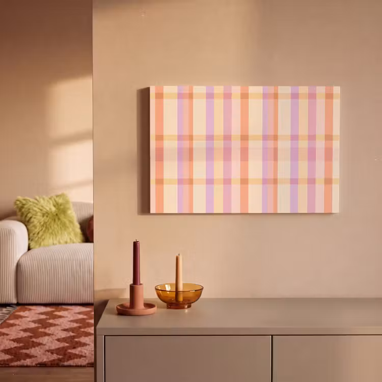 Canvas schilderij - Pastel - uitpatroon - Geometrisch — 2