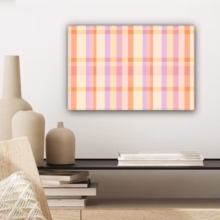 Canvas schilderij - Pastel - uitpatroon - Geometrisch — 5