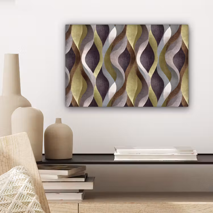 Canvas schilderij - Retro - Banen - Kleurrijk — 5