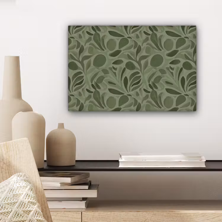 Canvas schilderij - Sereen - Bladeren - Groen — 5