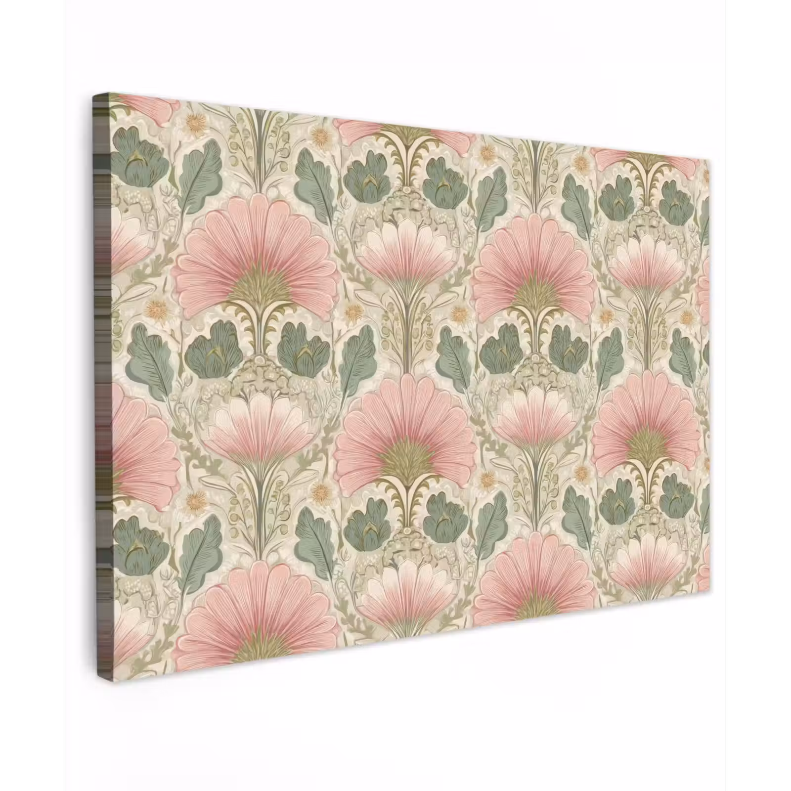 Canvas schilderij - Klassiek - Patroon - Roze — 1