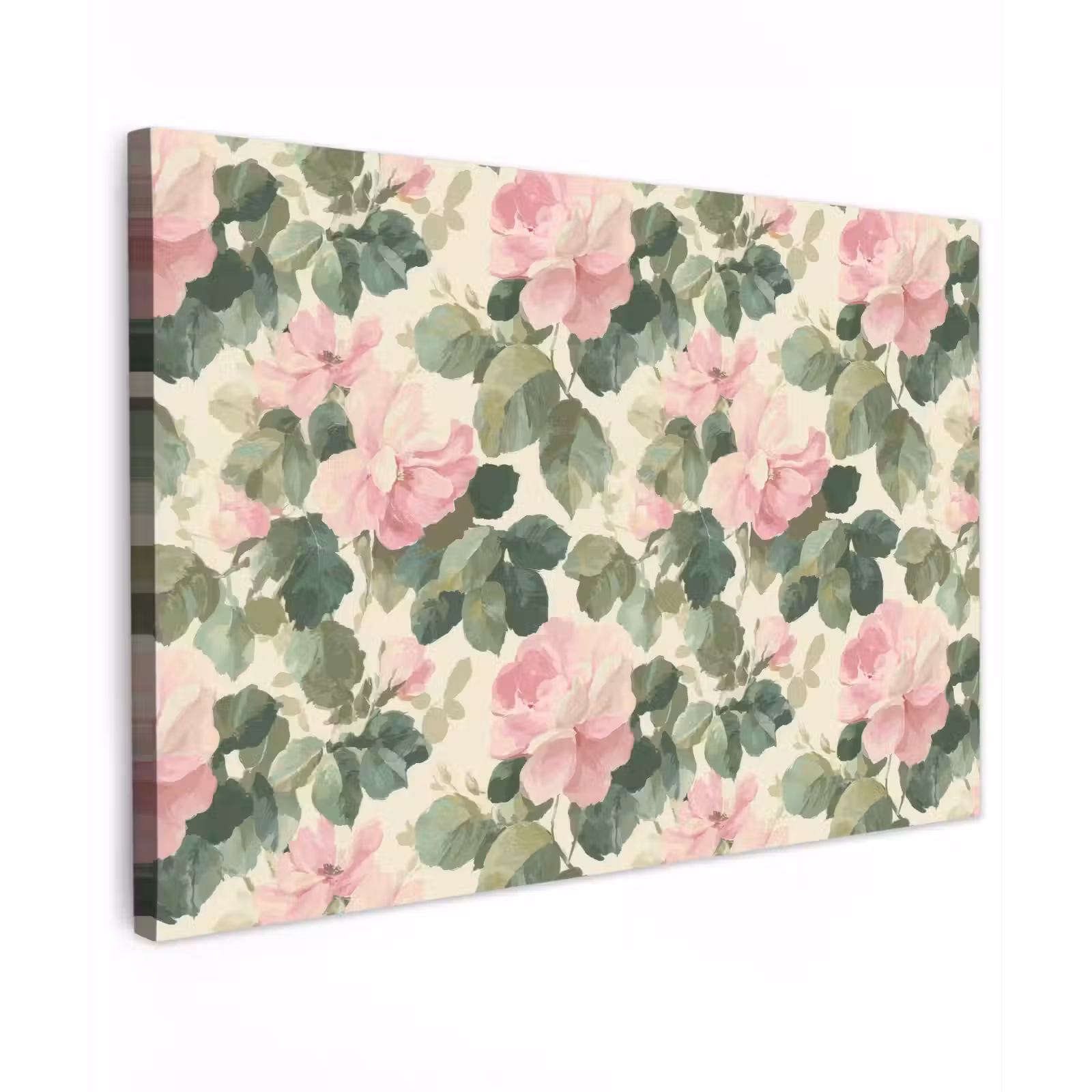 Canvas schilderij - Rozen - Botanisch - Roze — 1