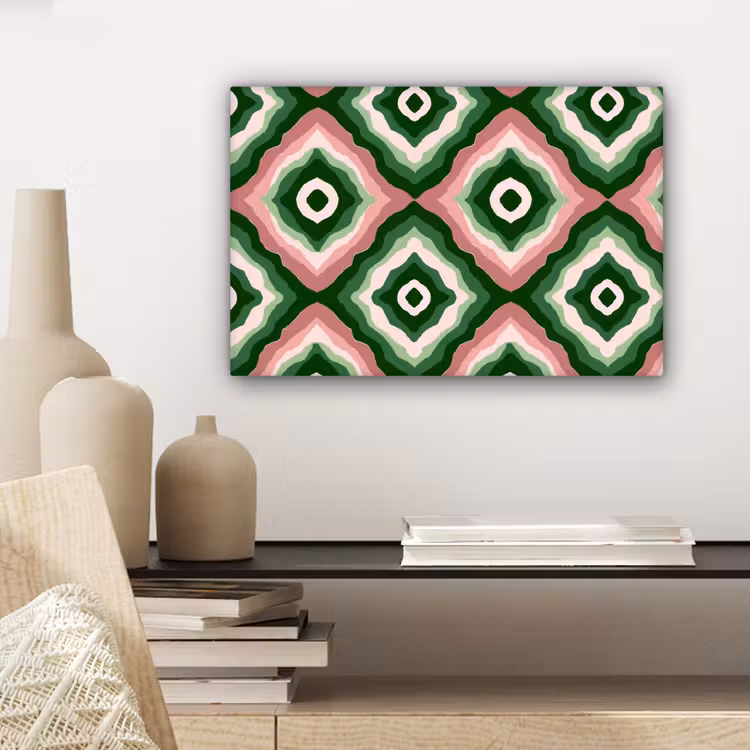 Canvas schilderij - Ontwerp - Organisch - Kleurrijk — 5