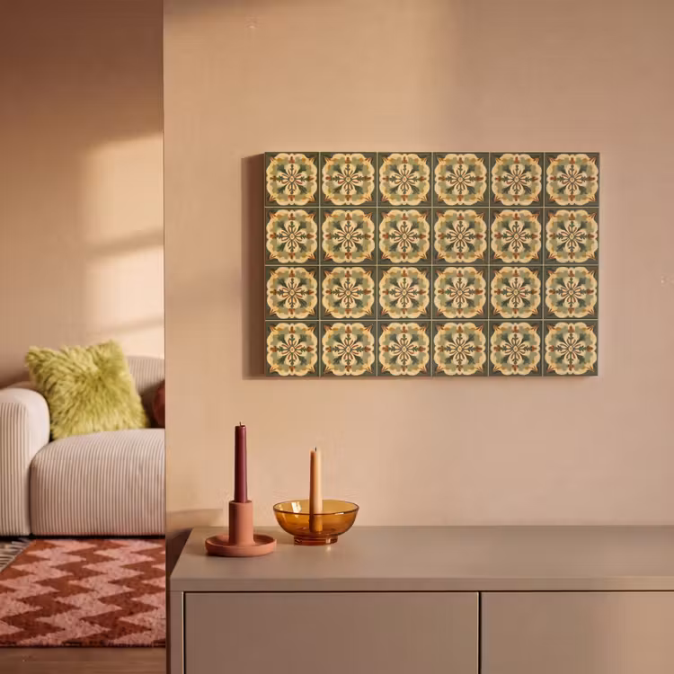 Canvas schilderij - Ornament - Patroon - Groen — 2