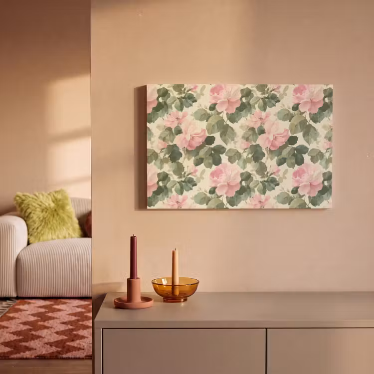 Canvas schilderij - Rozen - Botanisch - Roze — 2