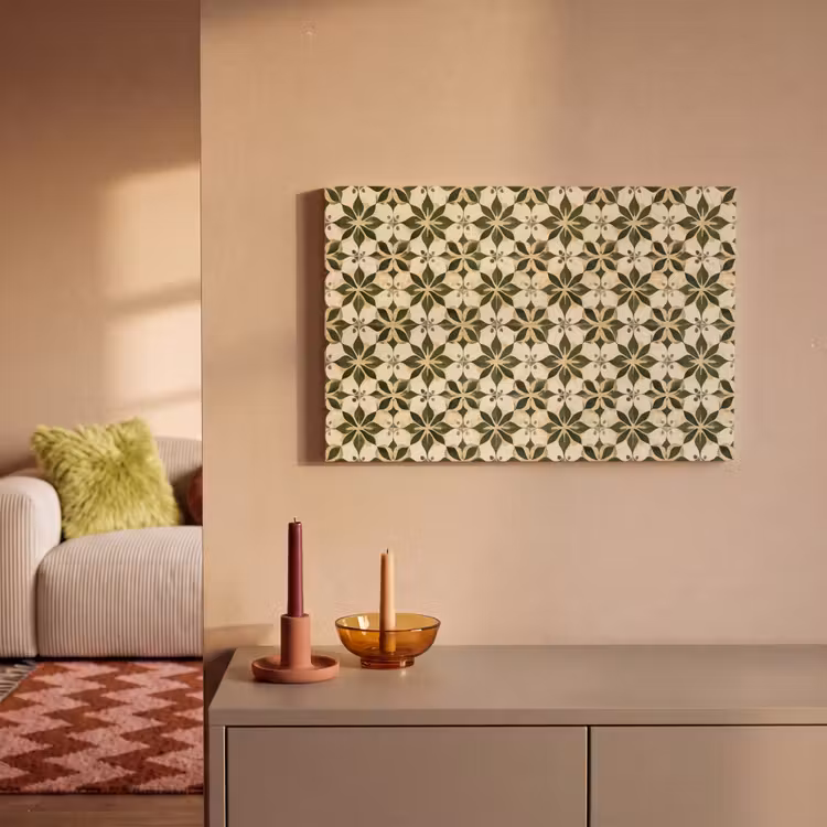 Canvas schilderij - Tegel - Dessin - Groen — 2