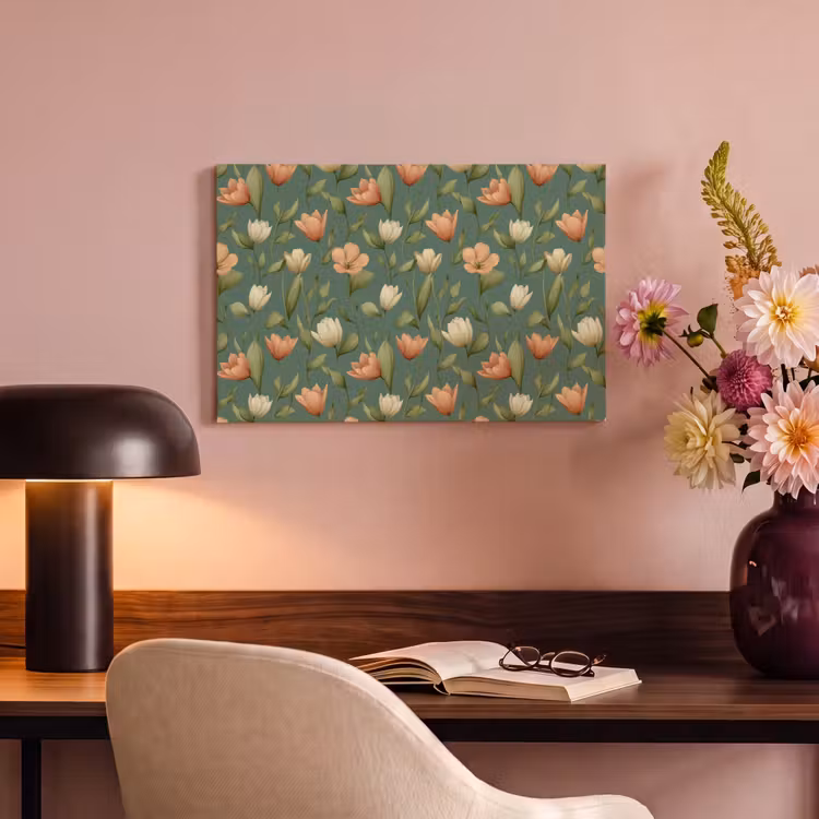 Canvas schilderij - Tulpen - Botanisch - Groen — 4
