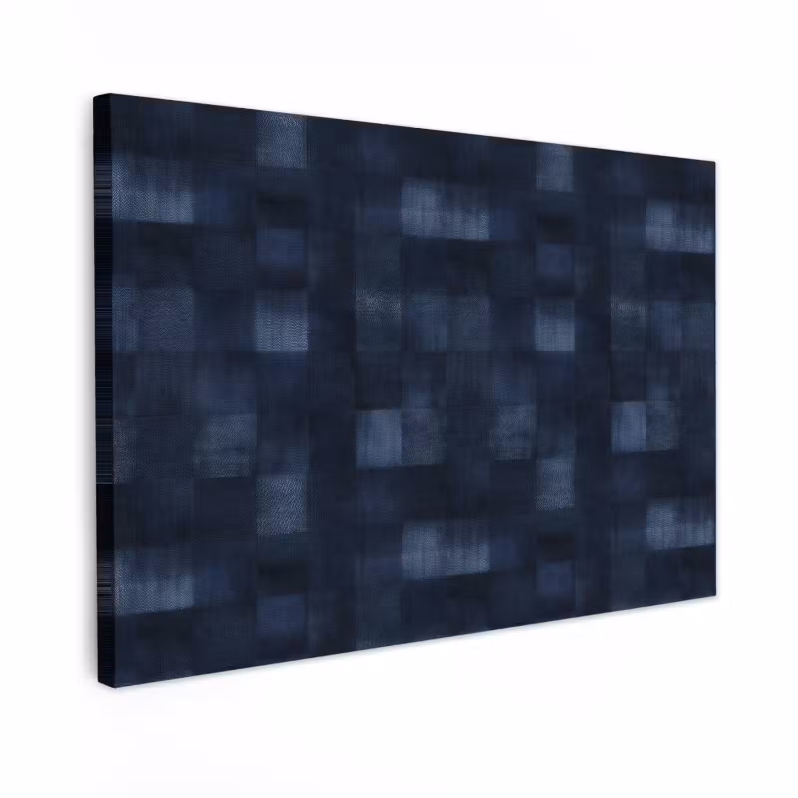 Canvas schilderij - Patroon - Ruit - Marineblauw — 1