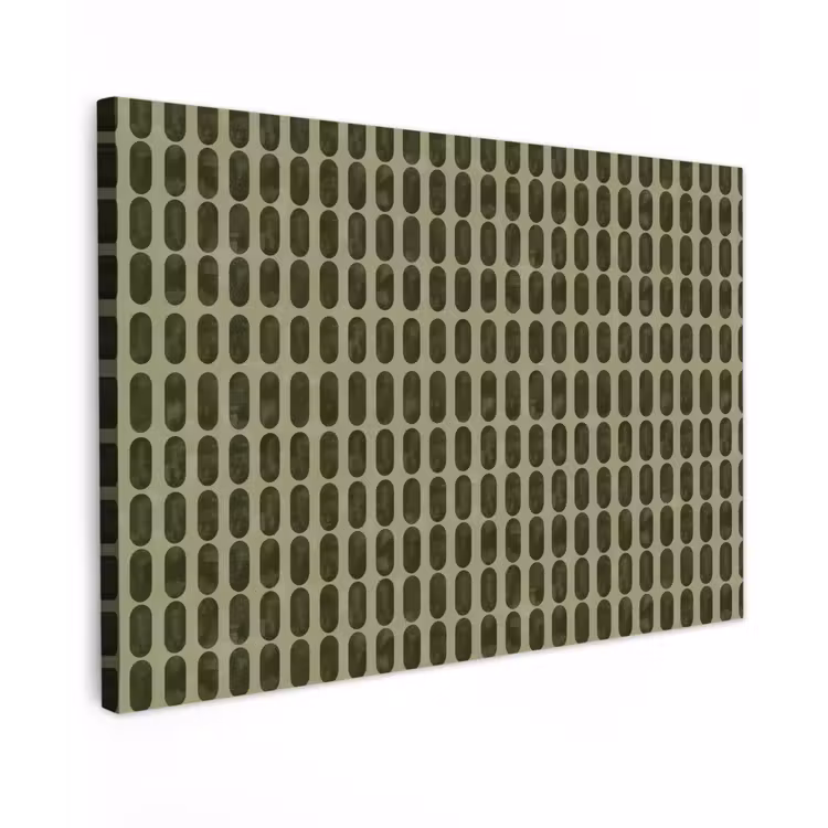 Canvas schilderij - Ritmisch - Effect - Groen — 1