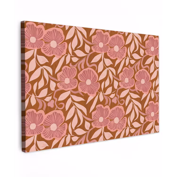Canvas schilderij - Sfeer - Bloemen - Roze — 1