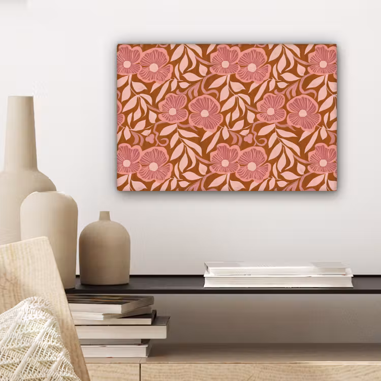 Canvas schilderij - Sfeer - Bloemen - Roze — 5