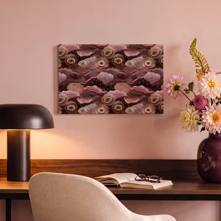 Canvas schilderij - Koraal - Organisch - Roze — 4