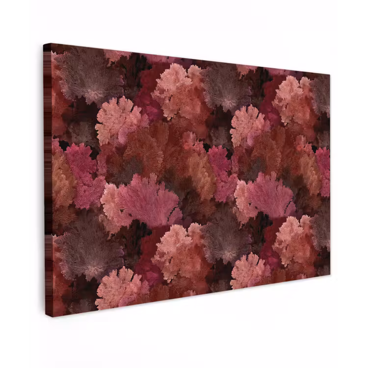 Canvas schilderij - Koraal - Textuur - Kleurrijk — 1