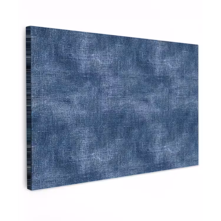 Canvas schilderij - Linnen - Textuur - Patroon - Denim - Rustiek — 1