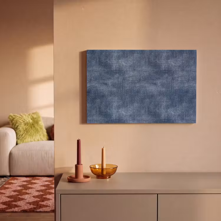 Canvas schilderij - Linnen - Textuur - Patroon - Denim - Rustiek — 2