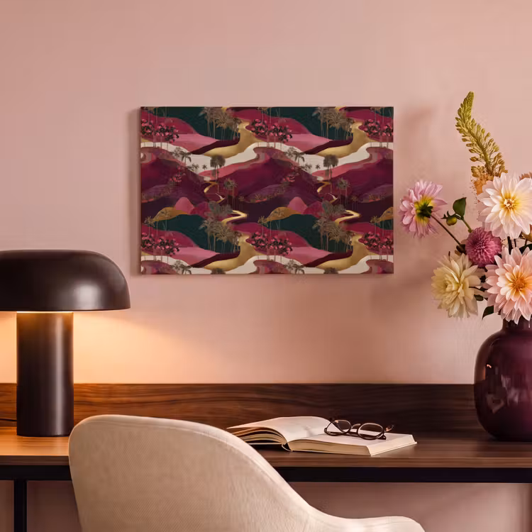 Canvas schilderij - Magisch - Palmbomen - Goud — 4