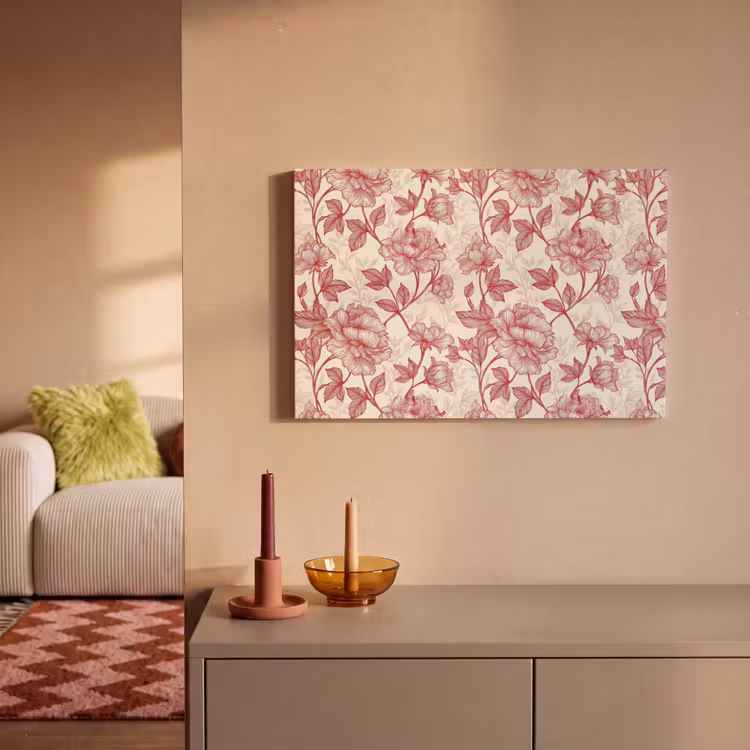 Canvas schilderij - Pioenrozen - Modern -  Rood — 2