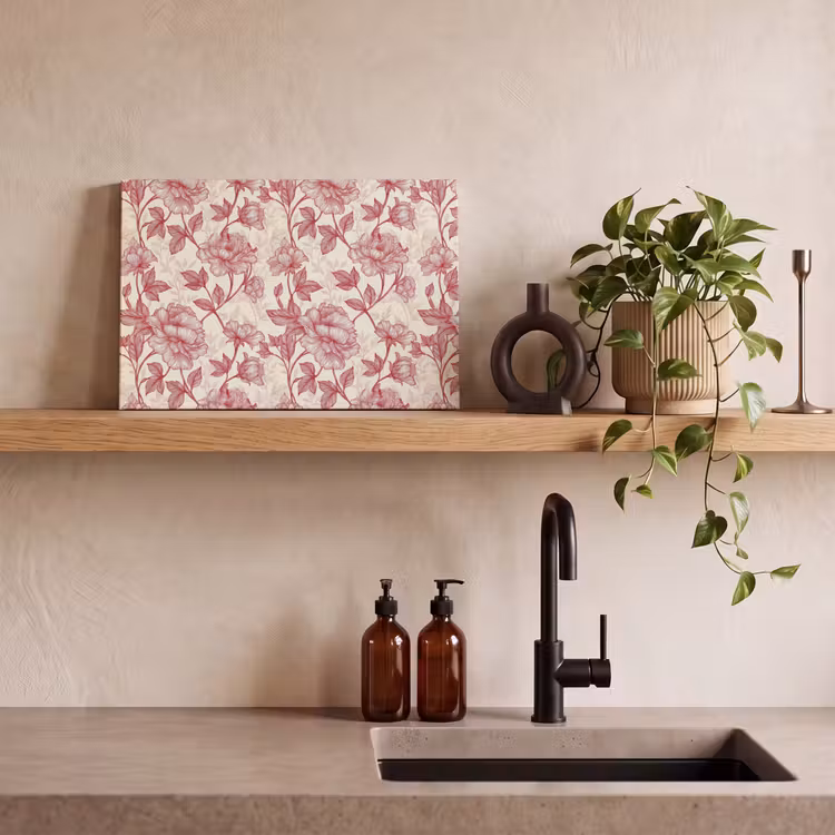 Canvas schilderij - Pioenrozen - Modern -  Rood — 3