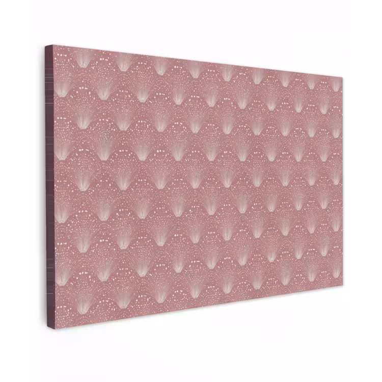 Canvas schilderij - Trendy - Patroon - Roze — 1