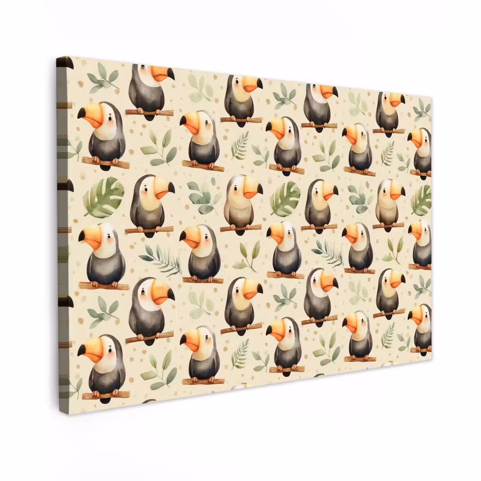 Canvas schilderij - Toekans - Exotisch - Kleurrijk — 1