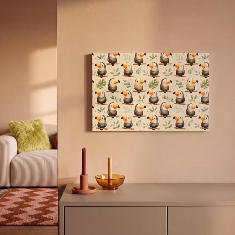 Canvas schilderij - Toekans - Exotisch - Kleurrijk — 2