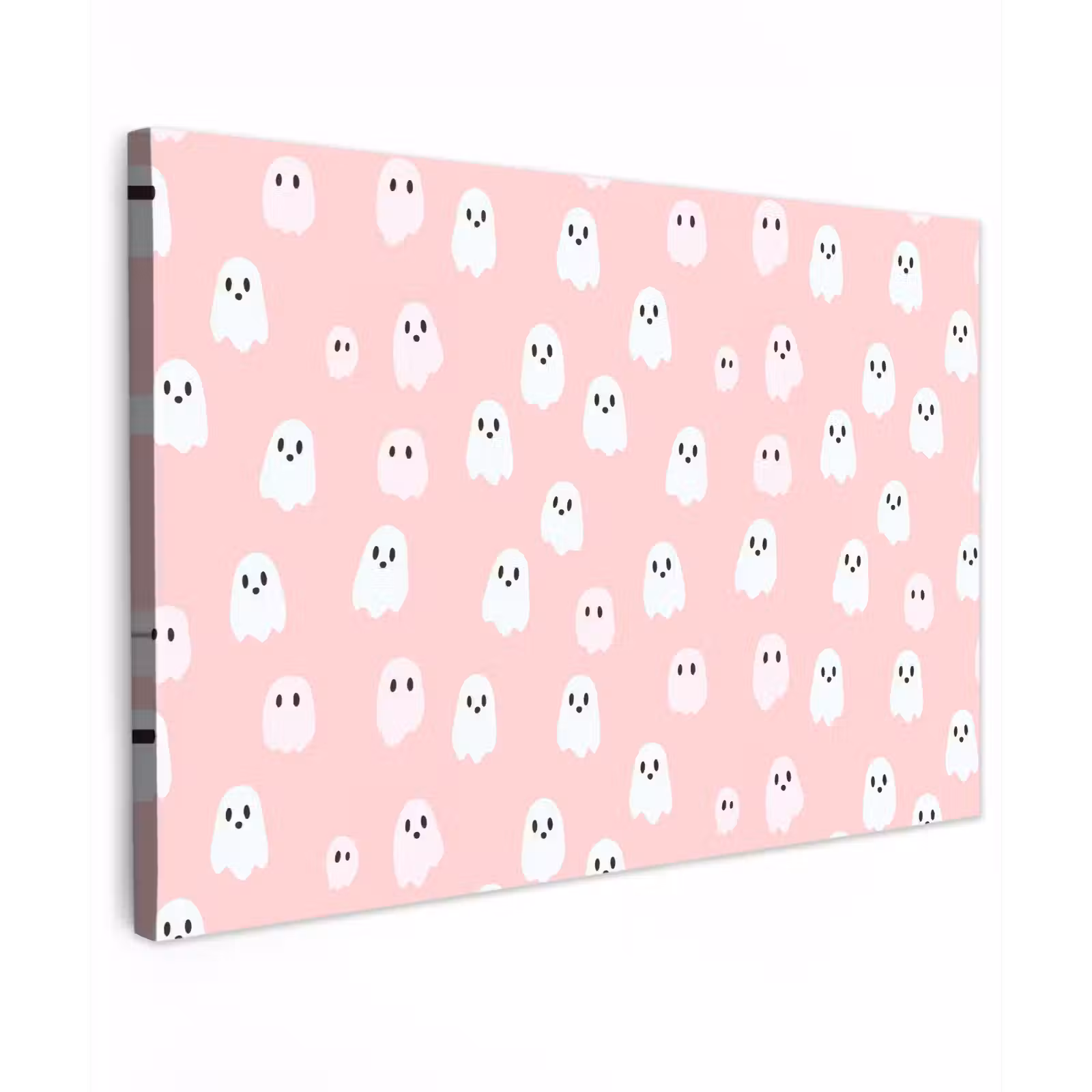 Canvas schilderij - Spookjes - Patroon - Roze — 1