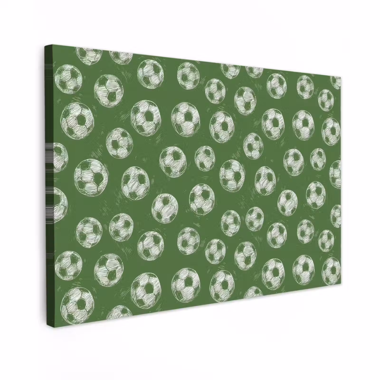 Canvas schilderij - Voetbal - Sport - Groen — 1