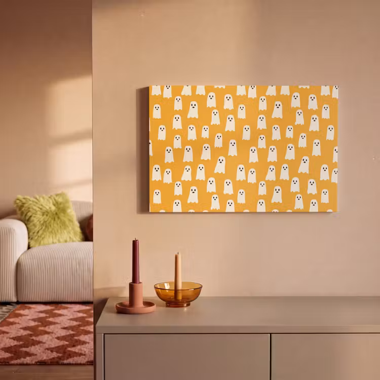 Canvas schilderij - Halloween - Spookjes - Oker — 2