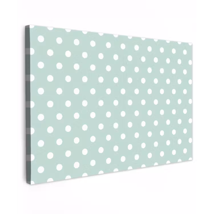 Canvas schilderij - Klassiek - Polka - Groen — 1