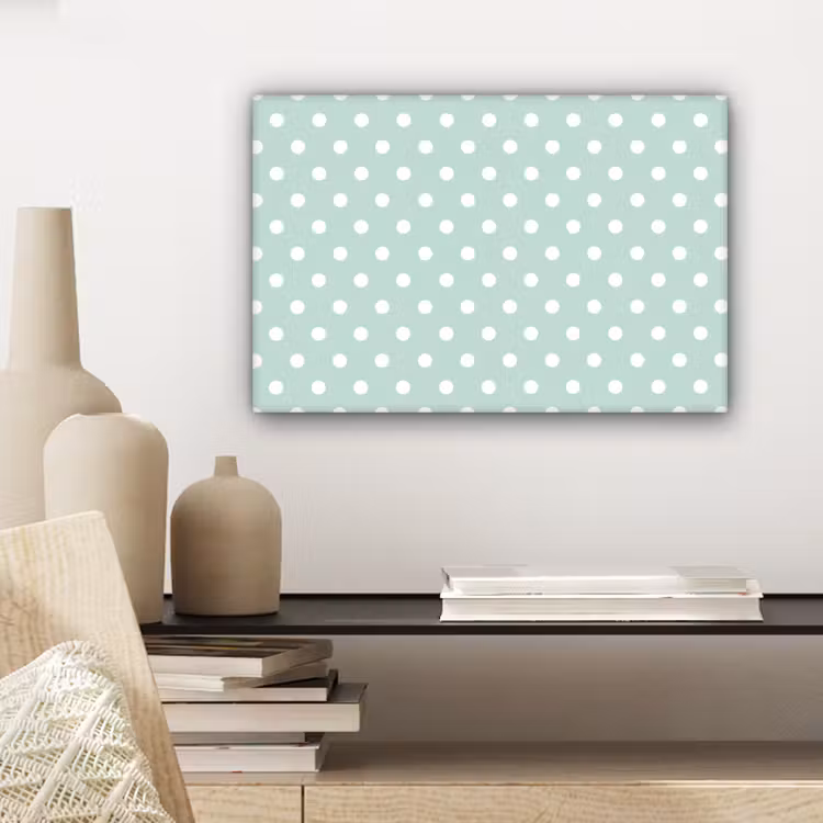 Canvas schilderij - Klassiek - Polka - Groen — 5