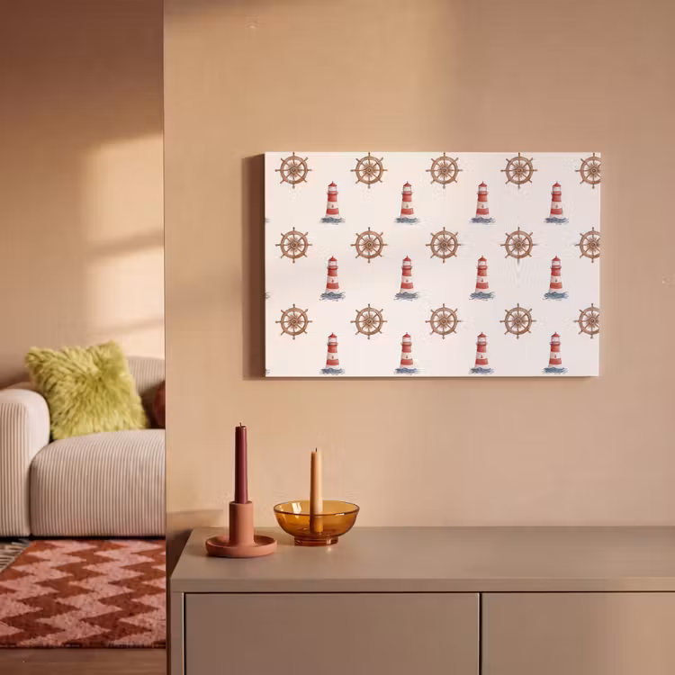 Canvas schilderij - Nautisch - Klassiek - Rood — 2