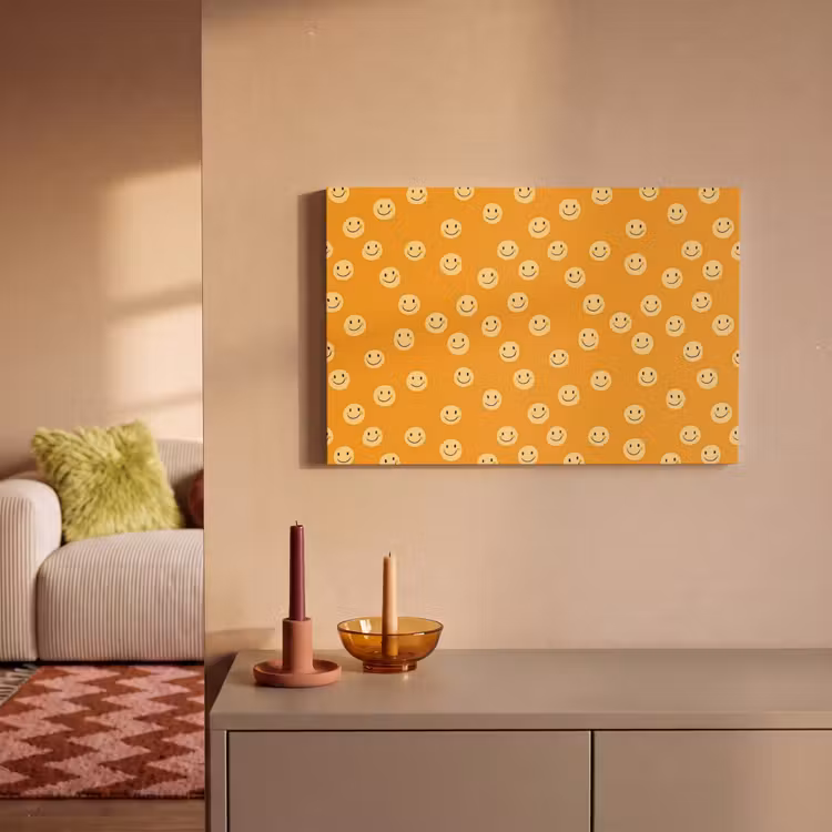 Canvas schilderij - Smileys - Retro - Heel — 2
