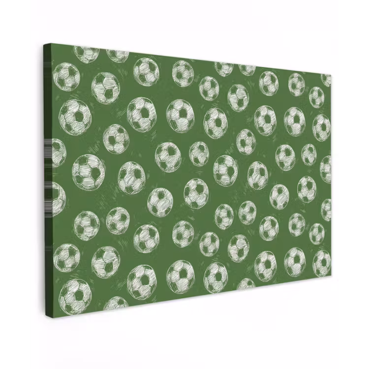 Canvas schilderij - Voetbal - Sport - Groen — 1