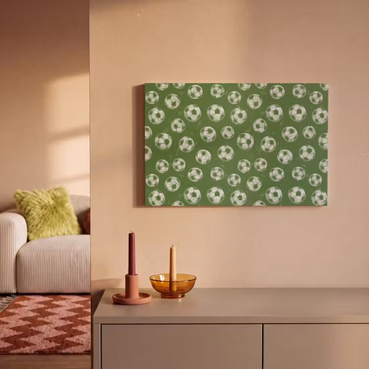 Canvas schilderij - Voetbal - Sport - Groen — 2