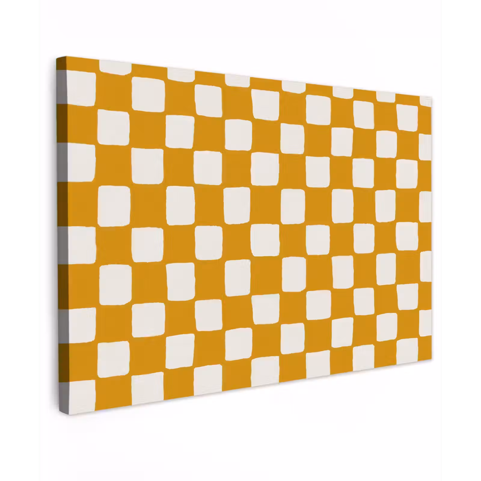 Canvas schilderij - Grafisch - Patroon - Oker — 1