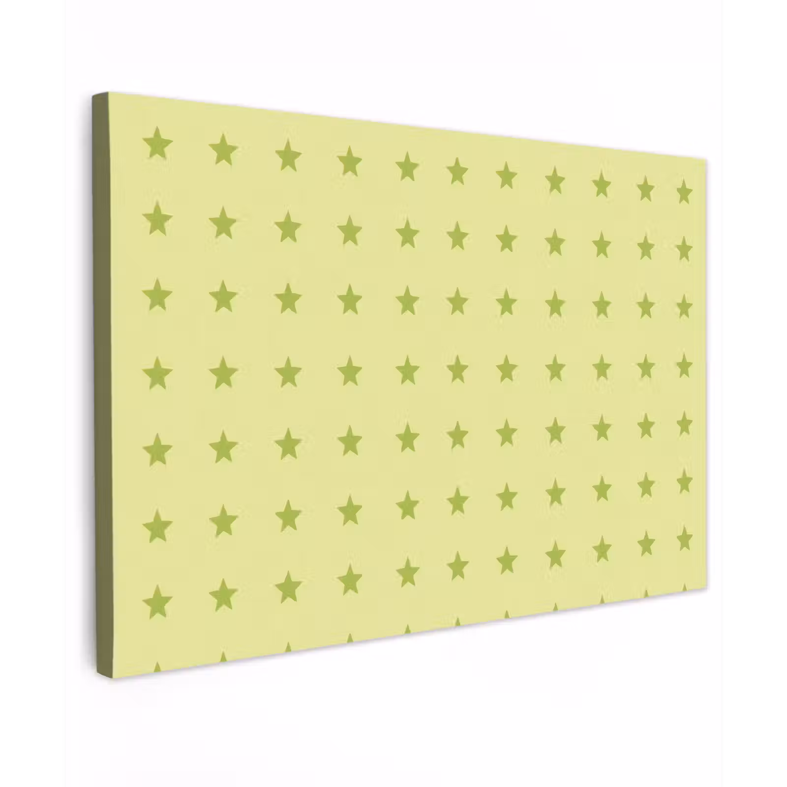 Canvas schilderij - Sterren - Patroon - Groen — 1